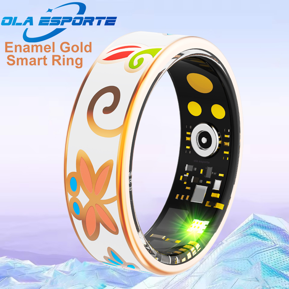 Blood Pressure Monitor - Novos esmaltes artesanato anel inteligente para