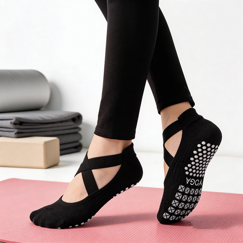 Medical Tape - Meias de Yoga Antiderrapantes para Mulheres,