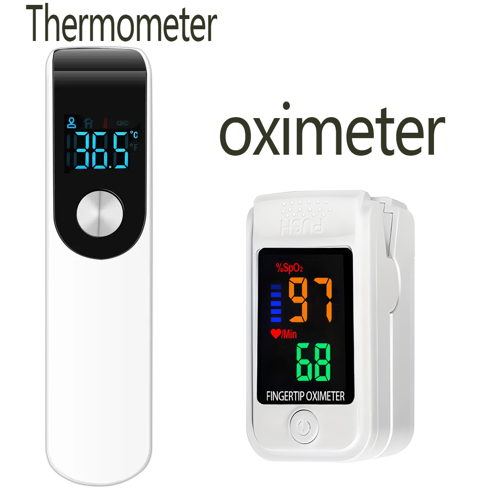 Pulse Oximeter - Termômetro Eletrônico Infravermelho 2 em 1