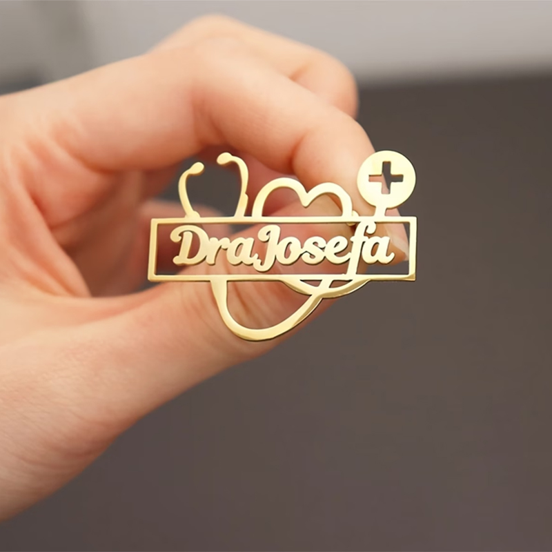 Broche Personalizado Auxauxme  - Stethoscope avaliação e preço