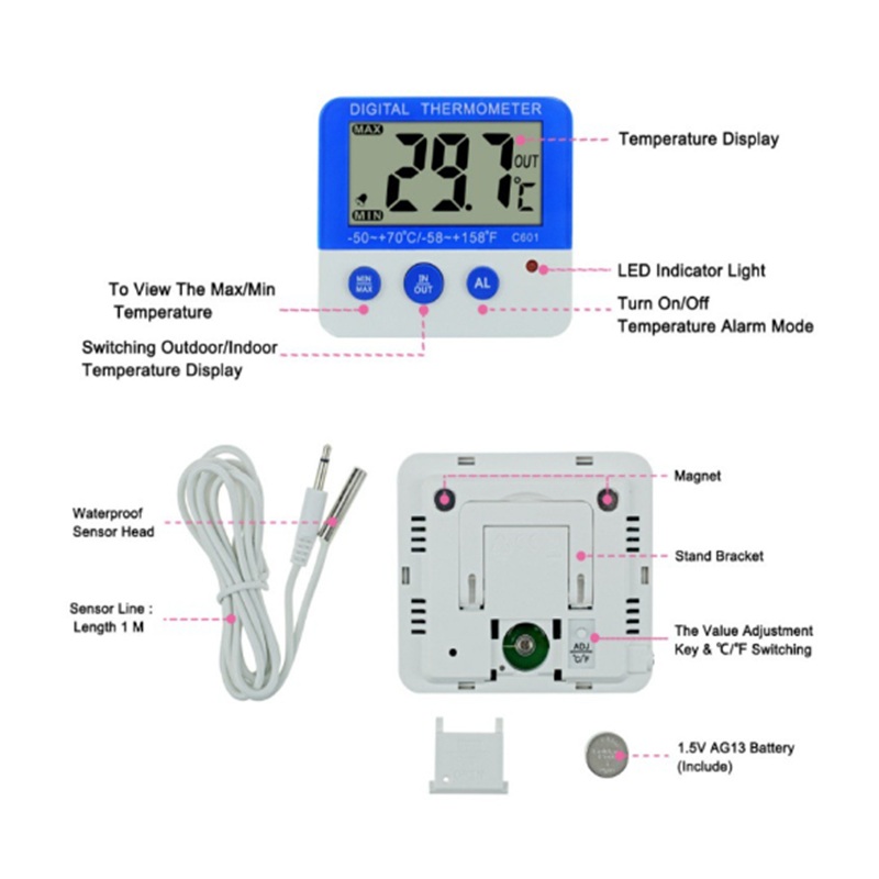 Termômetro Digital para Gelade - Thermometer Digital avaliação e preço